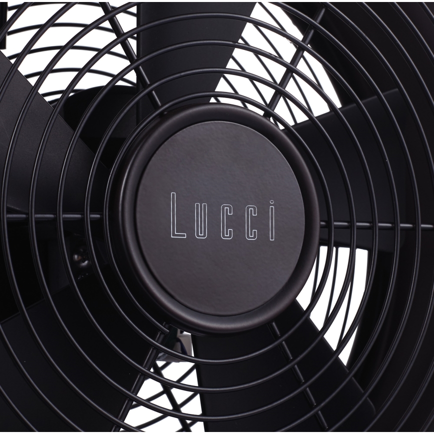Lucci air 213121 - Ventilator de masă BREEZE, maro, Ø 28 cm