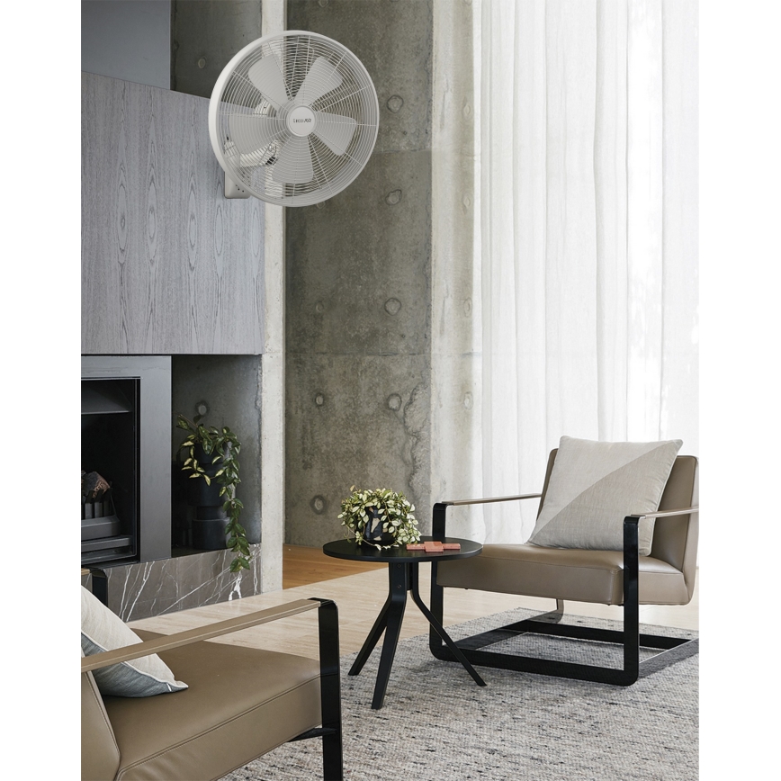 Lucci Air 213128EU - Ventilator de perete BREEZE 55W/230V alb Ø 46 cm + telecomandă