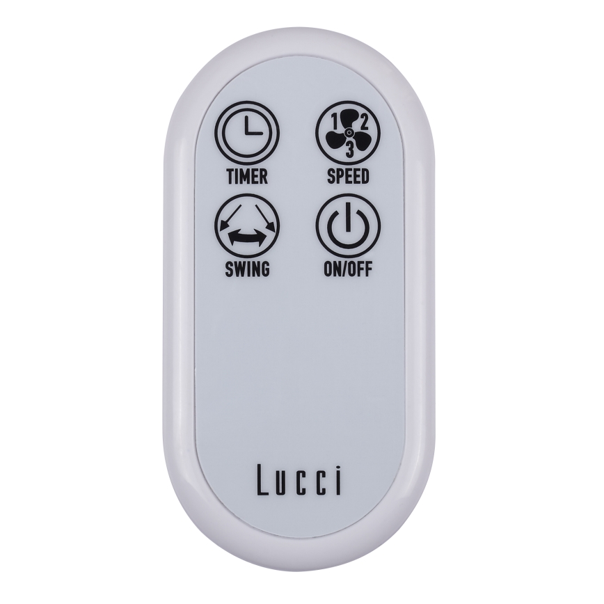 Lucci Air 213128EU - Ventilator de perete BREEZE 55W/230V alb Ø 46 cm + telecomandă