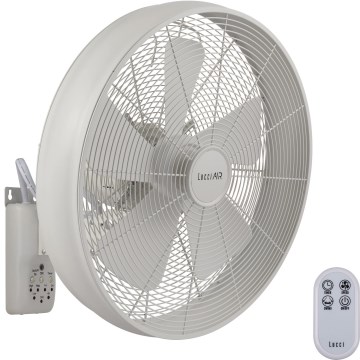 Lucci Air 213128EU - Ventilator de perete BREEZE 55W/230V alb Ø 46 cm + telecomandă