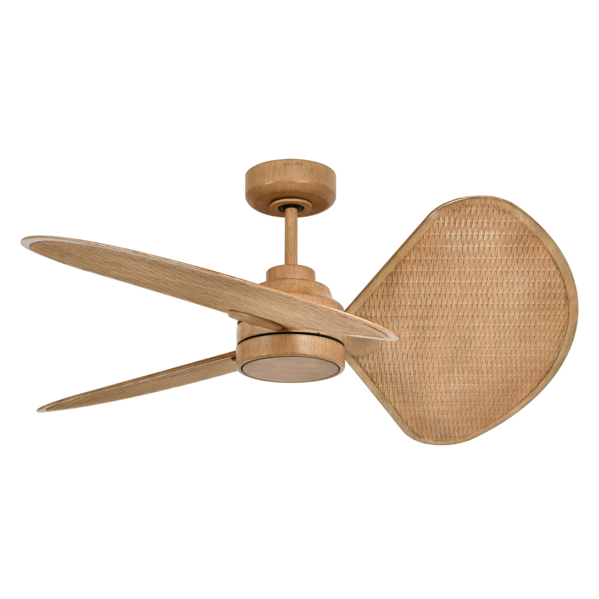 Lucci Air 21325549 - Ventilator de tavan LED dimabil SABLE 1xGX53/12W/230V 3000/4000/5000K Ø 91,5 cm maro + telecomandă