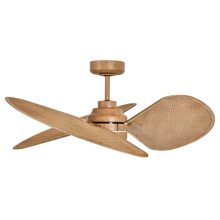 Lucci Air 21325549 - Ventilator de tavan LED dimabil SABLE 1xGX53/12W/230V 3000/4000/5000K Ø 91,5 cm maro + telecomandă