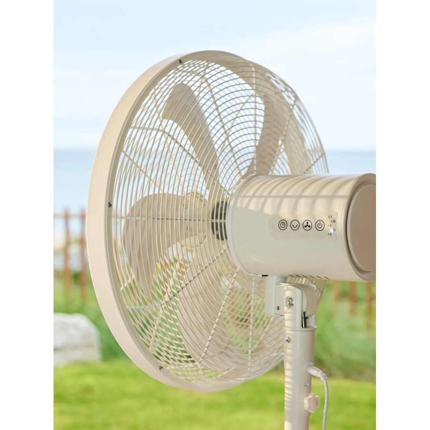 Lucci Air 21326449 - Ventilator de podea GLIDE 36W/230V Ø 45 cm alb