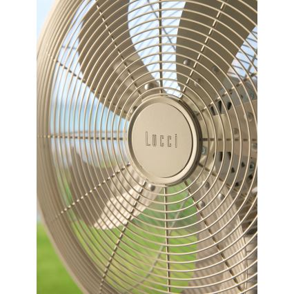 Lucci Air 21326449 - Ventilator de podea GLIDE 36W/230V Ø 45 cm alb