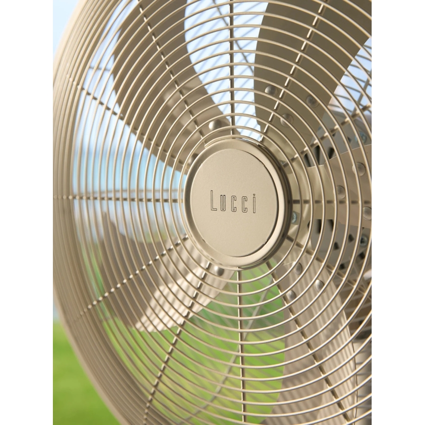 Lucci Air 21326449 - Ventilator de podea GLIDE 36W/230V Ø 45 cm alb