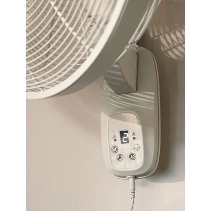 Lucci Air 21326649 - Ventilator de perete GLIDE 36W/230V Ø 45 cm alb + telecomandă