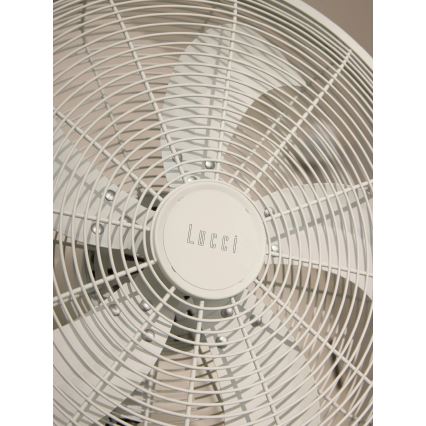 Lucci Air 21326649 - Ventilator de perete GLIDE 36W/230V Ø 45 cm alb + telecomandă