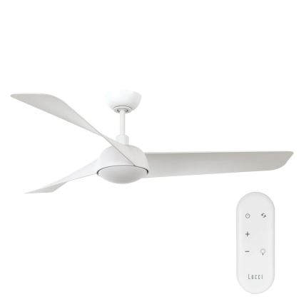 Lucci Air 21617049 - Ventilator de tavan LED dimabil OSPREY 1xGX53/12W/230V Ø 132 cm alb + telecomandă