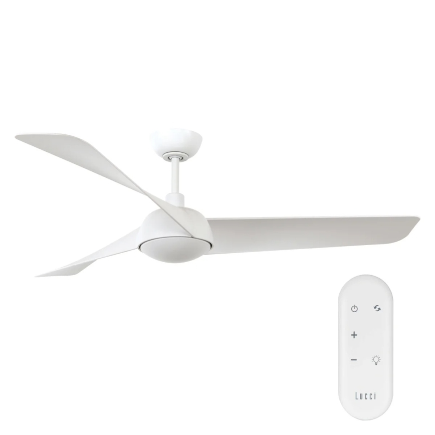 Lucci Air 21617049 - Ventilator de tavan LED dimabil OSPREY 1xGX53/12W/230V Ø 132 cm alb + telecomandă