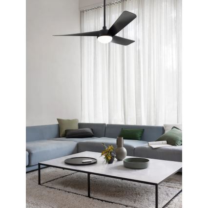 Lucci Air 21617149 - Ventilator de tavan LED dimabil OSPREY 1xGX53/12W/230V Ø 132 cm negru + telecomandă