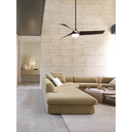 Lucci Air 21617249 - Ventilator de tavan LED dimabil OSPREY 1xGX53/12W/230V Ø 132 cm bronz + telecomandă