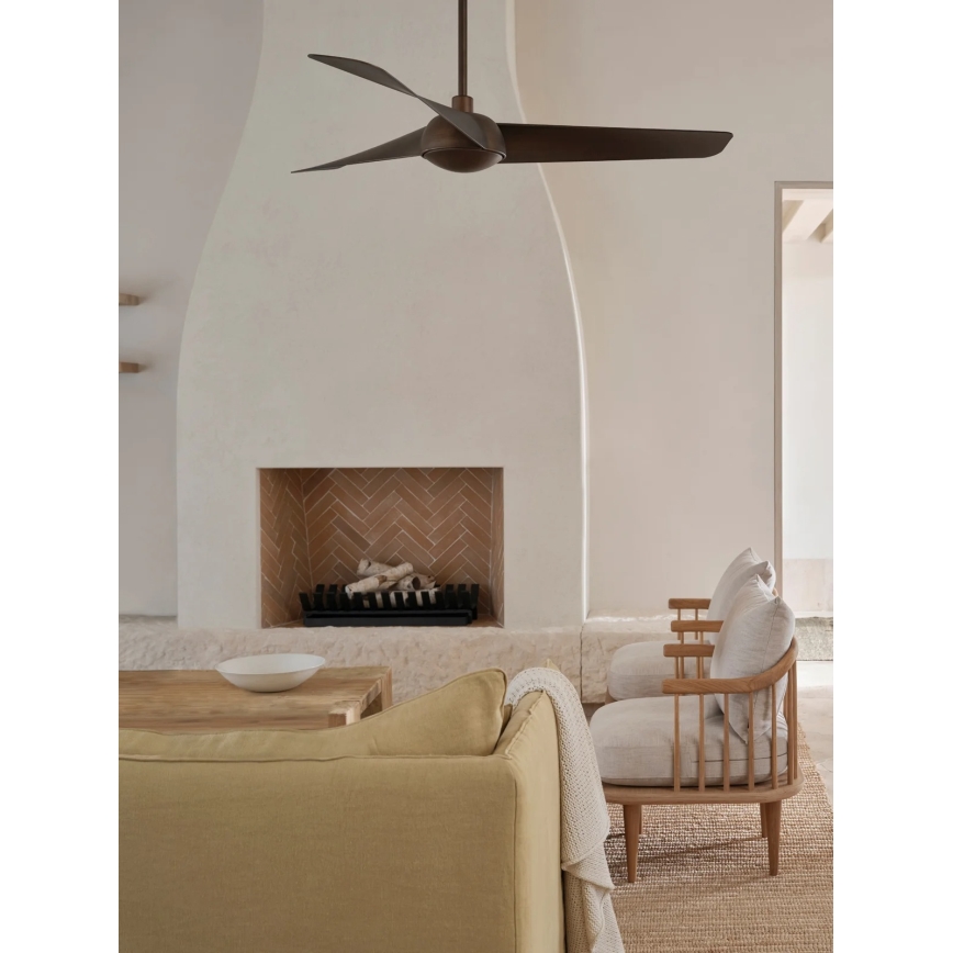 Lucci Air 21617249 - Ventilator de tavan LED dimabil OSPREY 1xGX53/12W/230V Ø 132 cm bronz + telecomandă