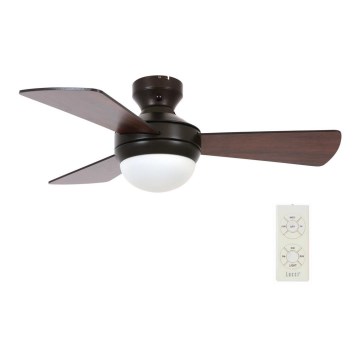 Lucci Air 512311 - Ventilator de tavan AIRLIE HUGGER 2xE27/15W/230V, lemn/maro, Ø 91 cm + telecomandă
