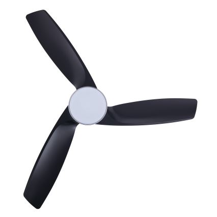 Lucci air 513072 - Ventilator de tavan cu LED dimabil BRONX LED/18W/230V 3000/4000/6000K negru/crom lucios diam. 132 cm + telecomandă