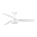 Lucci Air 513073 - Ventilator de tavan LED reglabil BRONX LED/18W/230V 3000/4000/6000K Ø 132 cm alb + telecomandă