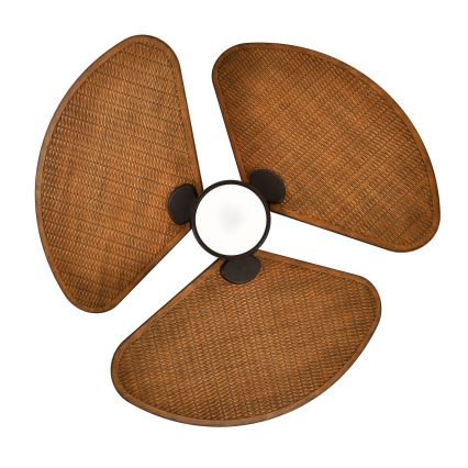 Lucci Air 51325649 - Ventilator de tavan LED dimabil SABLE 1xGX53/12W/230V 3000/4000/5000K Ø 91,5 cm maro + telecomandă