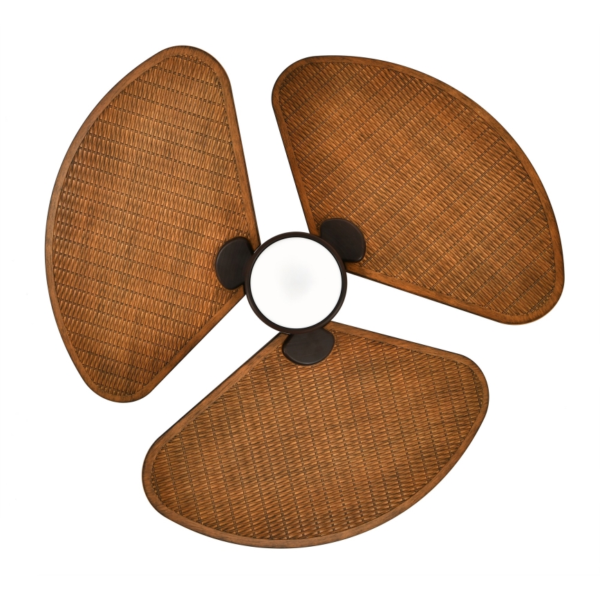Lucci Air 51325649 - Ventilator de tavan LED dimabil SABLE 1xGX53/12W/230V 3000/4000/5000K Ø 91,5 cm maro + telecomandă