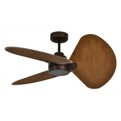 Lucci Air 51325649 - Ventilator de tavan LED dimabil SABLE 1xGX53/12W/230V 3000/4000/5000K Ø 91,5 cm maro + telecomandă