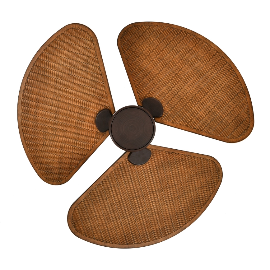 Lucci Air 51325649 - Ventilator de tavan LED dimabil SABLE 1xGX53/12W/230V 3000/4000/5000K Ø 91,5 cm maro + telecomandă