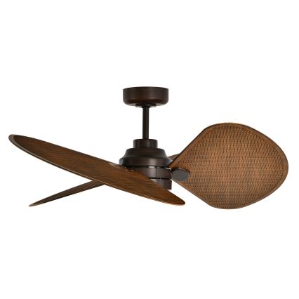 Lucci Air 51325649 - Ventilator de tavan LED dimabil SABLE 1xGX53/12W/230V 3000/4000/5000K Ø 91,5 cm maro + telecomandă