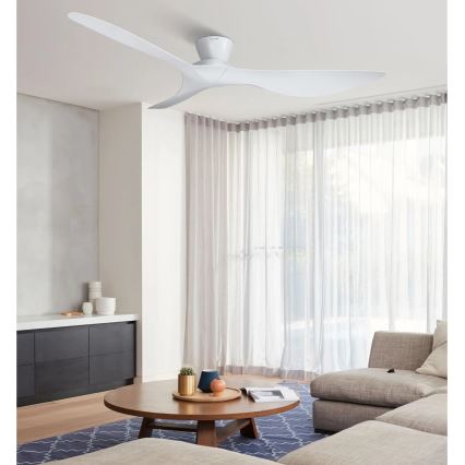 Lucci Air 514030 - Ventilator de tavan KOTARA Ø 137 cm alb + telecomandă