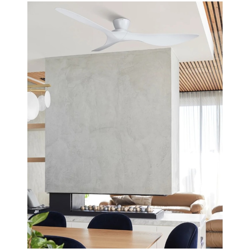 Lucci Air 514030 - Ventilator de tavan KOTARA Ø 137 cm alb + telecomandă