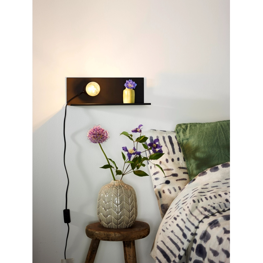 Lucide 06218/01/30 - Aplică perete SEBO 1xE27/40W/230V negru