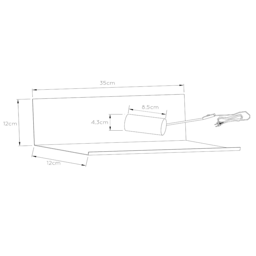 Lucide 06218/01/30 - Aplică perete SEBO 1xE27/40W/230V negru