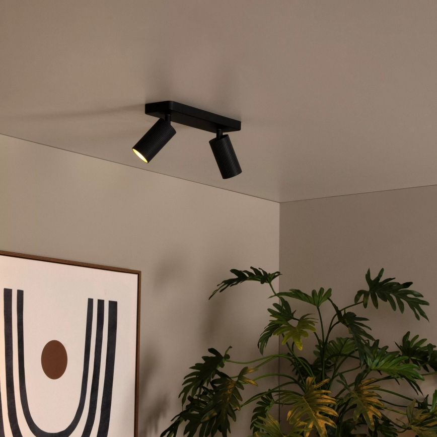 Lucide 09939/02/30 - Spot CLUBS 2xGU10/40W/230V negru