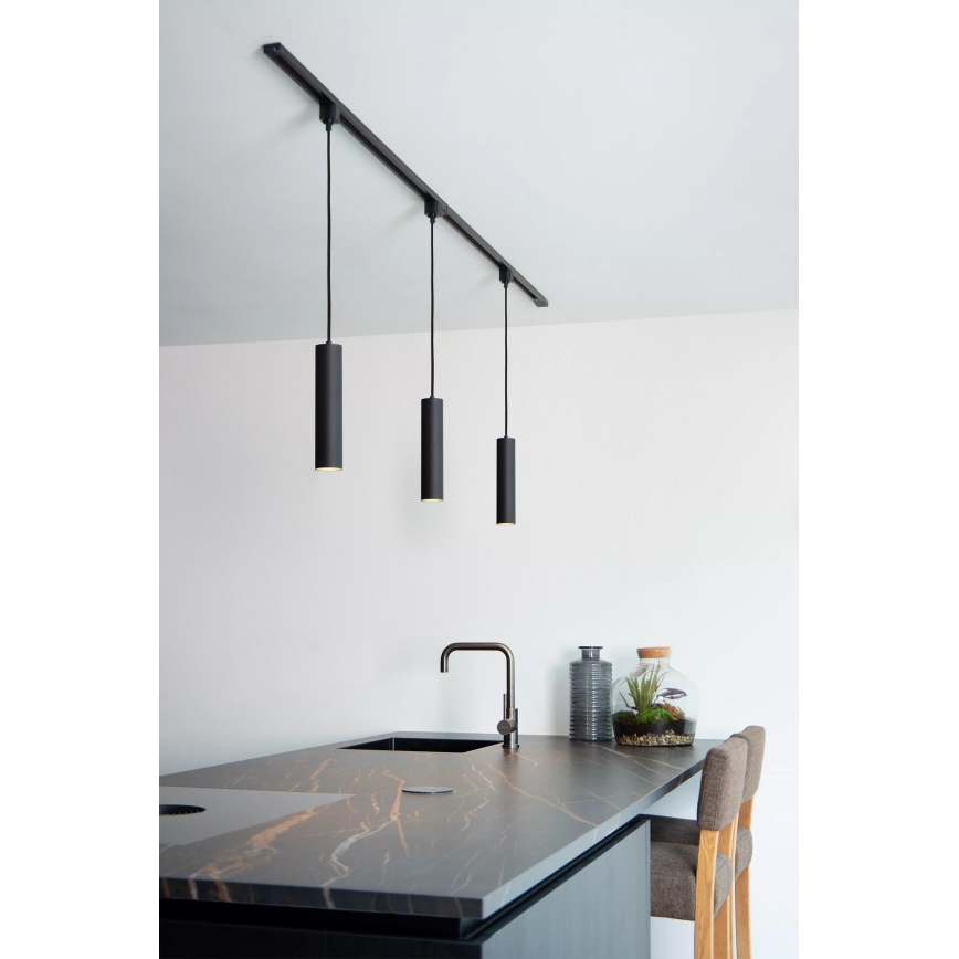 Lucide 09955/01/30 - Lampă suspendată pe cablu pentru sistem de șină TRACK 1xGU10/MR16/50W/230V