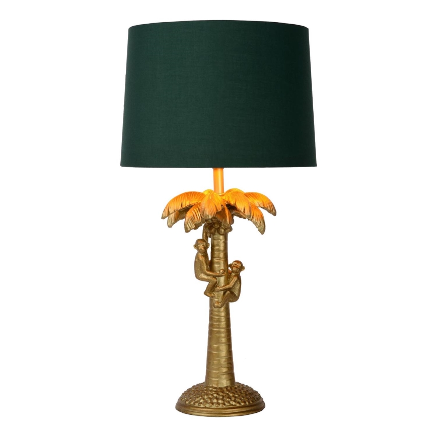 Lucide 10505/81/02 - Lampă de masă COCONUT 1xE27/60W/230V auriu/verde