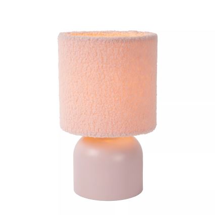 Lucide 10516/01/66 - Lampă de masă WOOLLY 1xE14/40W/230V, roz