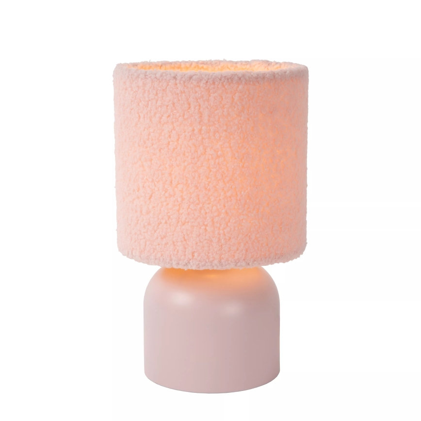Lucide 10516/01/66 - Lampă de masă WOOLLY 1xE14/40W/230V, roz