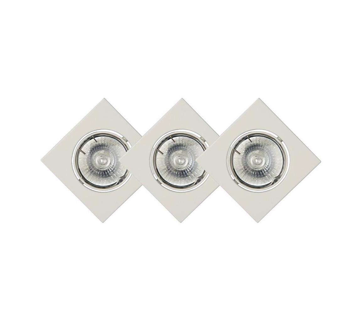 Lucide 11002/23/31 - SET 3x Lampă încastrată 3xGU10/GU10/42W/230V