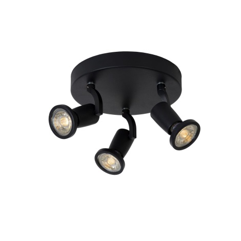 Lucide 11903/15/30 - Lampa spot LED JASTER-LED 3xGU10/5W/230V neagra