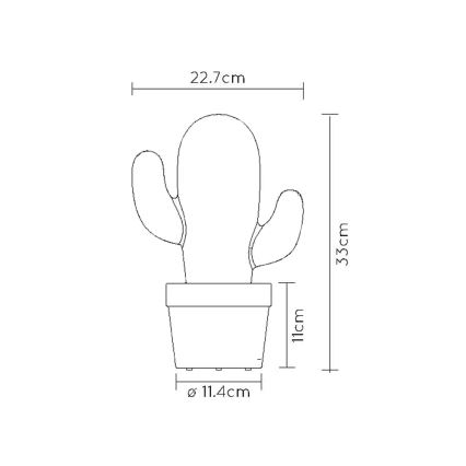 Lucide 13813/02/31 - LED Lampă de masă dimmabilă CACTUS LED/2W/5V
