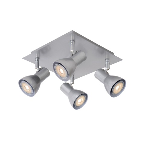 Lucide 17942/20/36 - Lampa spot LED LAURA-LED 4xGU10/5W/230V gri