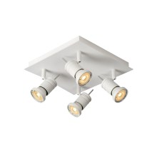 Lucide 17990/19/31 - Lampa spot LED TWINNY-LED 4xGU10/4,5W/230V alba 25cm