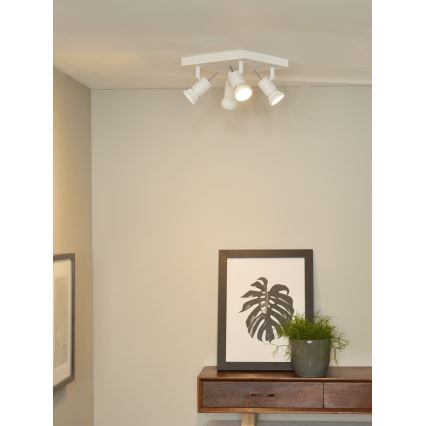 Lucide 17990/19/31 - Lampa spot LED TWINNY-LED 4xGU10/4,5W/230V alba 25cm