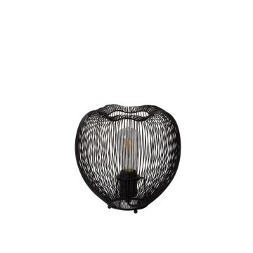 Lucide 20501/25/30 - Lampa de masa WIRIO 1xE27/60W/230V negru 26 cm