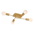 Lucide 21118/04/02 - Lustru aplicat LESTER, 4xE27/40W/230V, auriu