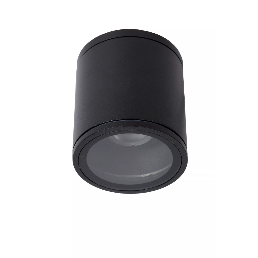 Lucide AVEN - plafonieră de baie 1x GU10/50W/230V, Ø 9 cm, IP65, neagră (22962/01/30)
