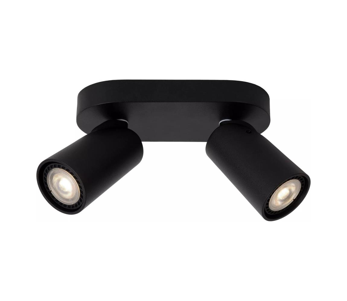 Lucide 23954/11/30 - Spot LED XYRUS 2xGU10/5W/230V negru