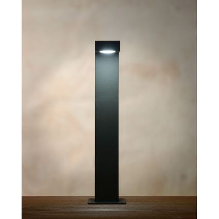 Lucide 28851/40/30 - LED lampa exterior TEXAS LED/8W/230V negru IP54 40 cm