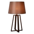 Lucide 31598/81/97 - Lampa de masa COFFEE 1xE27/60W/230V maro