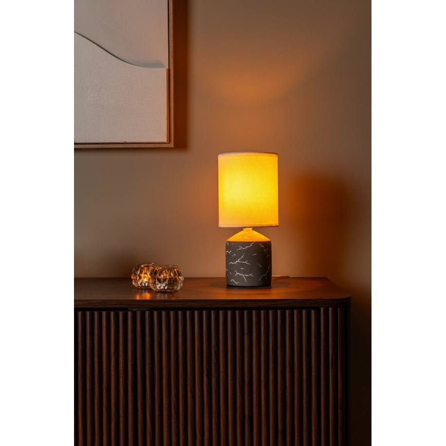 Lucide 47550/81/41 - Lampă de masă FRAN 1xE14/40W/230V maro