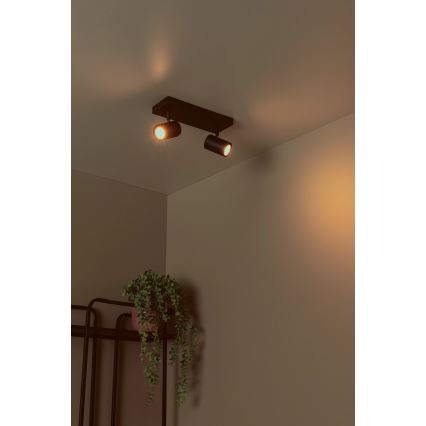 Lucide 53910/02/30 - Spot AMIGO 2xGU10/40W/230V negru