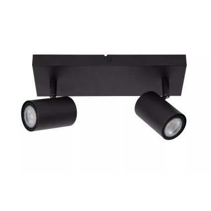 Lucide 53910/02/30 - Spot AMIGO 2xGU10/40W/230V negru