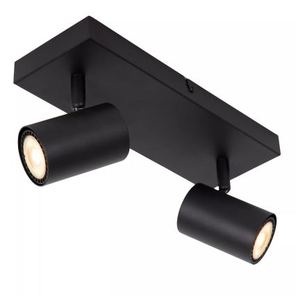 Lucide 53910/02/30 - Spot AMIGO 2xGU10/40W/230V negru