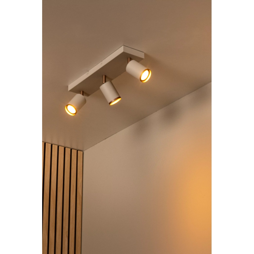 Lucide 53914/03/41 - Lampă spot REGINA 3xGU10/50W/230V bej